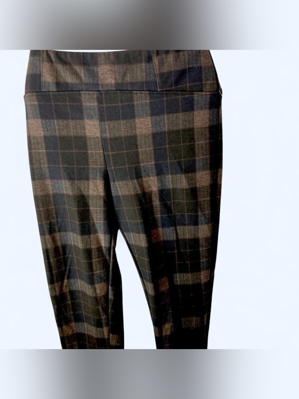 Grey plaid leggings Zac & Rachel L